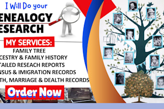 discover your family history with professional genealogy research