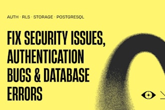 fix supabase auth, rls, storage and database issues
