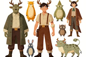 illustrate any art, characters and creatures