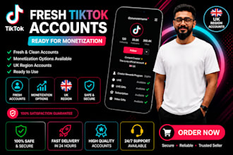 create and optimize a professional UK tiktok account