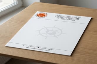 design professional company letterhead and stationery