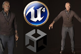 create realistic 3d game characters, unreal engine 3d metahuman for animation