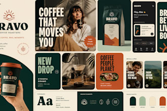 create a complete brand identity with art direction