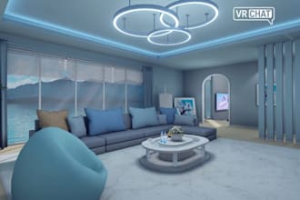 create custom vrchat world vrc map metaverse environment in unity 3d environment