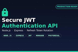 build a secure jwt authentication API with node js and express