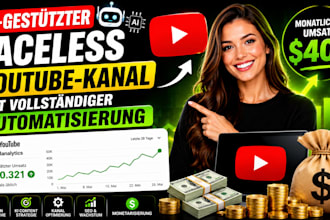 erstelle einen ki faceless youtube kanal mit automatisierung