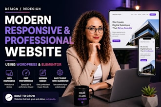 build a modern responsive website