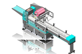 industrial 3d machine design conveyor packaging machine