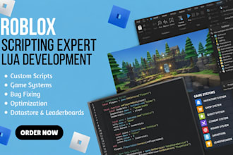 roblox full game development create custom roblox lua scripts and game systems