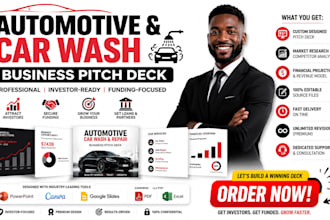 create automotive car repair car wash business pitch deck