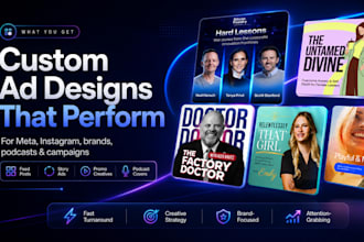 design facebook ad creatives for meta and instagram ads