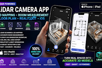 create lidar camera app for 3d mapping room measurement realitykit ios swiftui