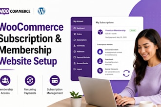 setup woocommerce subscription plugin create wordpress membership subscription