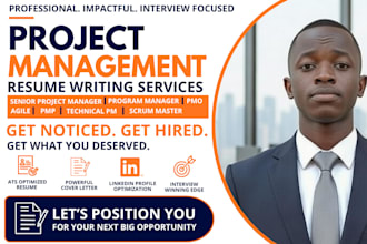 write an ats project manager resume that gets interviews