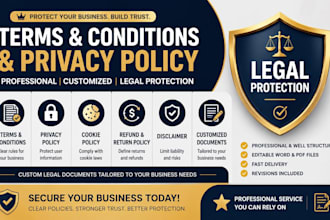 draft website terms and conditions and privacy policy