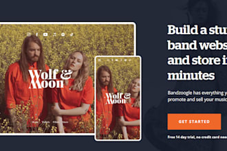 build bandzoogle landing page