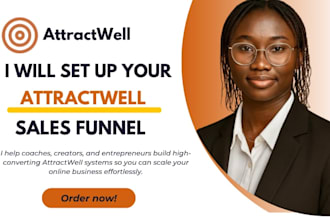 design your attractwell landing page and course funnel setup