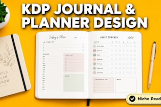 design a niche KDP journal or planner interior for you
