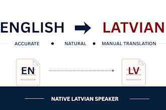 translate english to latvian accurately and naturally