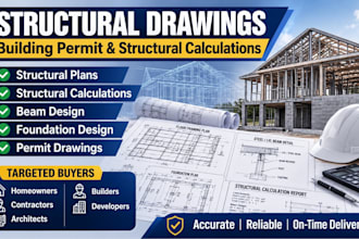 prepare structural drawings and calculations for building permit