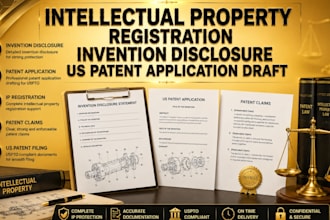 intellectual property registration invention disclosure US patent application
