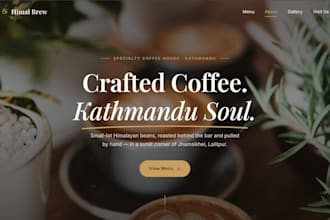 build a professional website for your cafe or restaurant