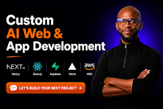 be full stack ai developer for ai saas website development for ai saas web app