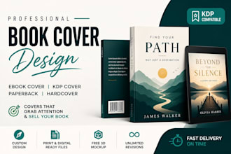 design book cover, ebook cover, and amazon KDP cover