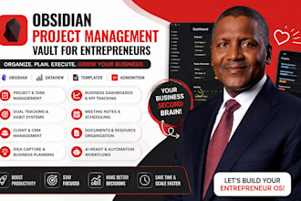 setup an obsidian project management vault for entrepreneurs