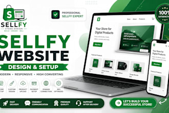 sellfy  website design and redesign