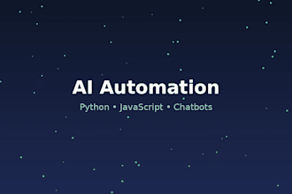 build ai automation scripts and chatbots using python