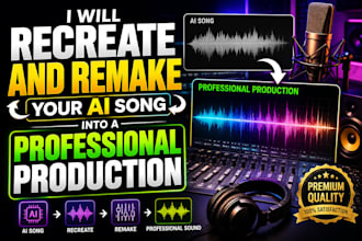 recreate and remake your ai song into a professional production