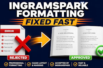 fix and format your book for ingramspark publishing
