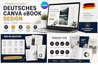 design a professional german canva ebook workbook PDF lead magnet