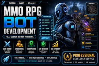 develop advanced game automation and anti cheat systems for mmos