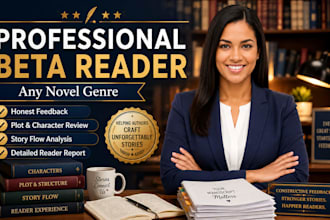 do a professional beta read for your novel in any genre