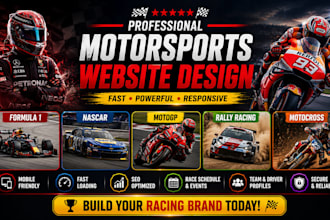 design motorsports website formula 1 nascar motogp rally motocross racing