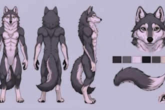 draw amazing custom furry art and furry character illistrations