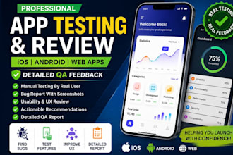 test and review your ios android app with detailed QA feedback
