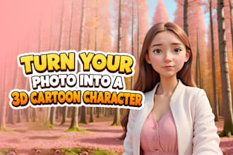 turn your photo into a 3d cartoon character