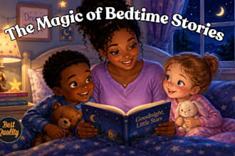 do children story book illustration, picture book, kids story book design