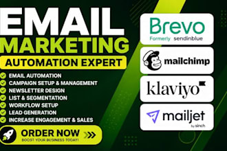 do email marketing automation on brevo, mailchimp, klaviyo, mailjet, mailerlite