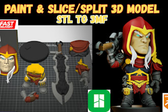 color, slice split 3d model stl to 3mf multicolor bambu lab ready for print