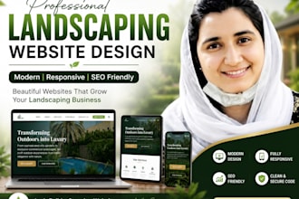 build a modern landscaping and lawn care business website