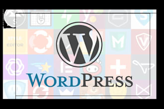 build wordpress website and customization of wordpress website