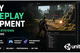 develop gameplay systems for your unity game
