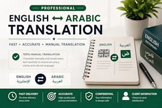 translate arabic to english manually