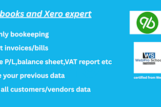 manage your monthly bookkeeping in quickbooks online and xero