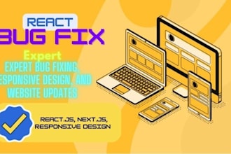 fix react nextjs bugs saas website developement