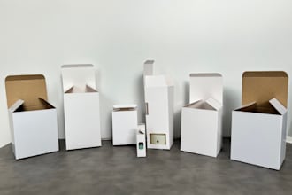 create a custom packaging dieline with 3d mockup